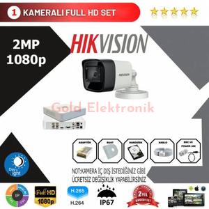 Hikvision 1'li Set 2 Mp 1080p Hd Kamera Sistemi